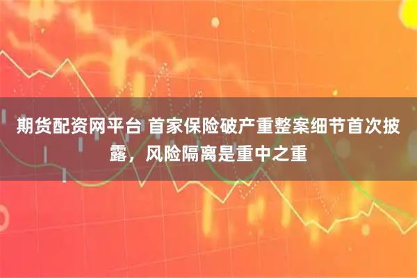 期货配资网平台 首家保险破产重整案细节首次披露，风险隔离是重中之重